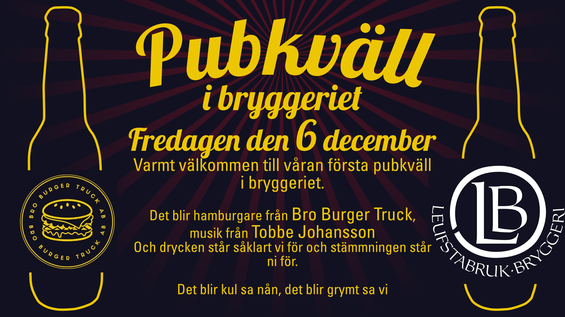 Pubkväll i bryggeriet